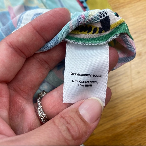 Lafayette 148 New York Doha Palazzo Patchwork Print Maxi Shirtdress- Small - Picture 8 of 9